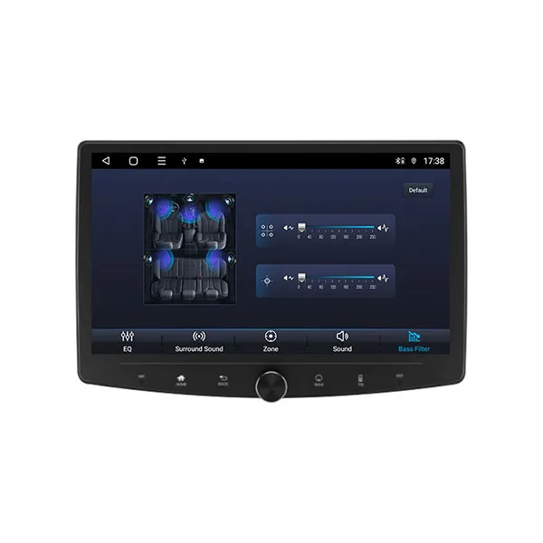 10.1 Inch Automotive Multimedia System Android Auto DSP CarPlay Car Radio Screen with Rotating Design