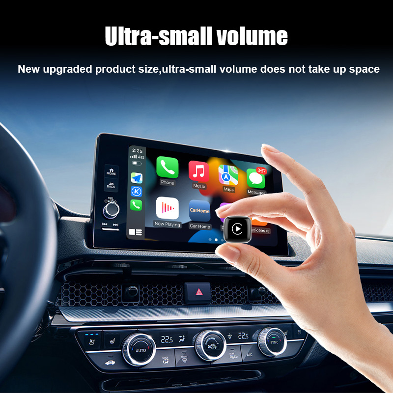 2 in 1 Wireless CarPlay Dongle Adapter Plug in Play Easy Connect